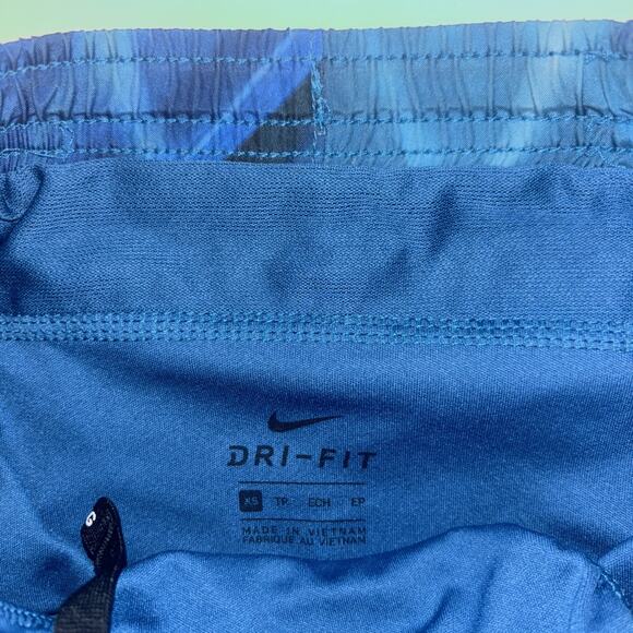 Woman's Nike Dri-Fit Modern Tempo Running Shorts X-Small Blue Waves gym Beach - Picture 4 of 6